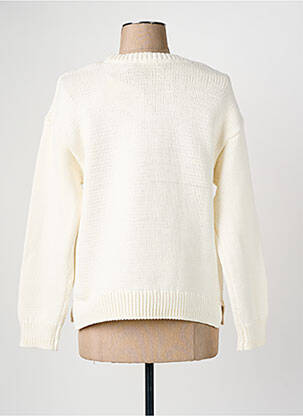 Pull maille souple et aérée manches longues beige GERRY W2 femme