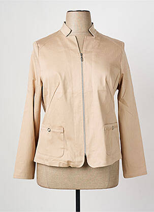 Veste casual poches beige FRANK WALDER femme