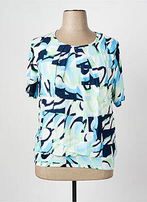 T-shirt bleu FRANK WALDER pour femme