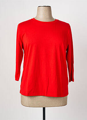 T-shirt rouge FRANK WALDER pour femme