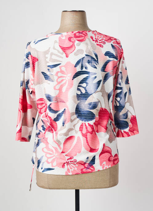 T-shirt stretch manches 3/4 rose FRANK WALDER femme