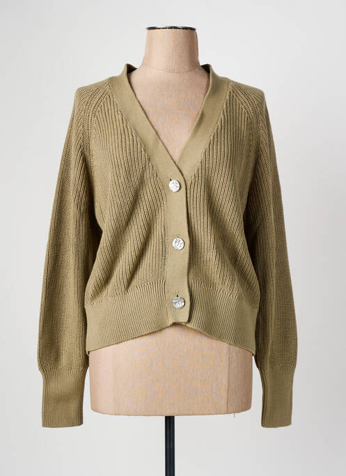 Gilet manches longues vert TAIFUN pour femme