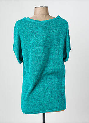 Pull col rond manches courtes bleu JOSEPH RIBKOFF femme