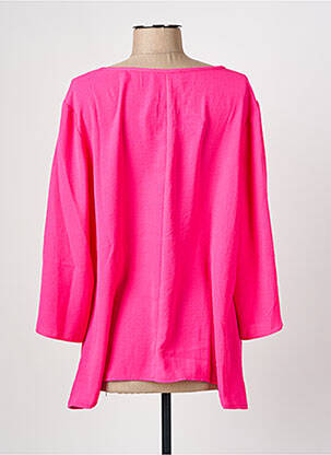 Blouse col rond manches 3/4 rose JOSEPH RIBKOFF femme