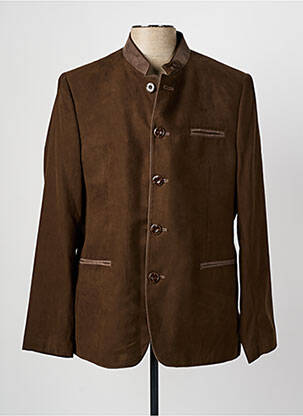 Veste casual fermeture boutonnée sur le devant marron STEINBOCK homme