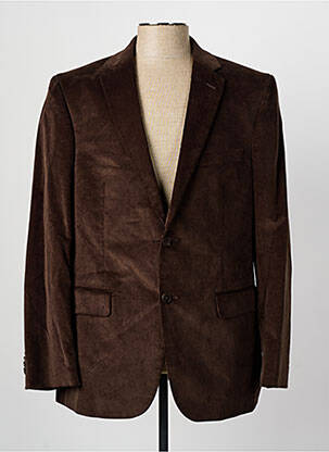 Blazer manches longues marron BRUNO SAINT HILAIRE homme