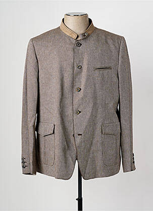 Veste casual fermeture boutonnée sur le devant marron STEINBOCK homme