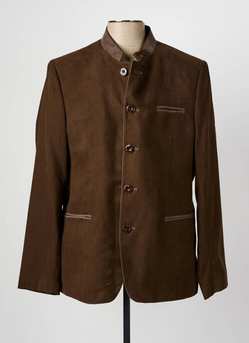 Veste casual fermeture boutonnée sur le devant marron STEINBOCK homme