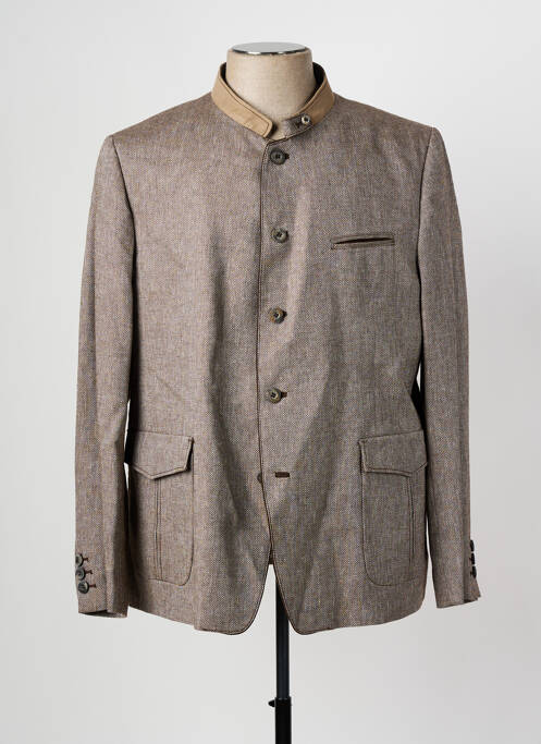 Veste casual fermeture boutonnée sur le devant marron STEINBOCK homme