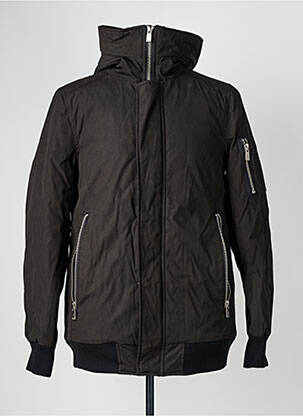 Doudoune manches longues a capuche noir ELEVEN PARIS homme