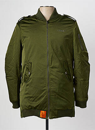 Blouson col col montant vert BOMBERS femme