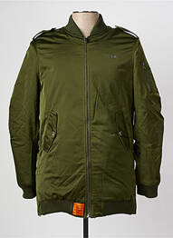 Blouson col col montant vert BOMBERS femme