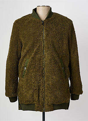 Blouson col col montant vert BOMBERS femme