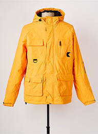 Parka fermeture zippée sous rabat scratché a capuche orange KARL KANI homme
