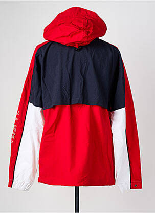 Coupe-vent poches a capuche rouge CARHARTT homme