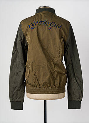 Blouson finition intérieure doublure satiné vert SCOTCH & SODA homme