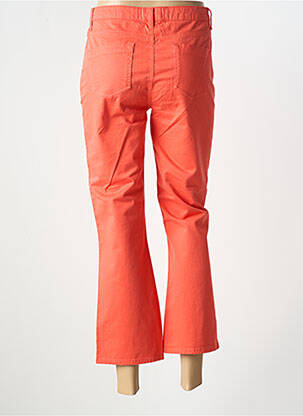 Pantalon 7/8 stretch taille normale orange HAPPY femme