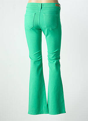 Pantalon flare stretch taille normale vert HAPPY femme
