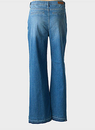 Jeans coupe large stretch taille normale bleu HAPPY femme