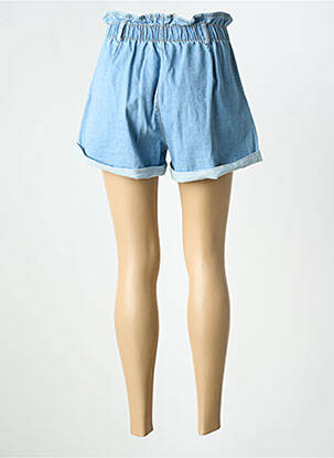 Short tissage denim taille normale bleu AROMA femme
