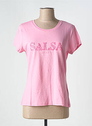 T-shirt rose SALSA pour femme