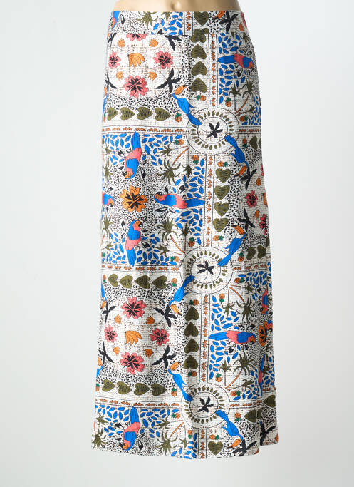 Jupe longue bleu BY ONE pour femme