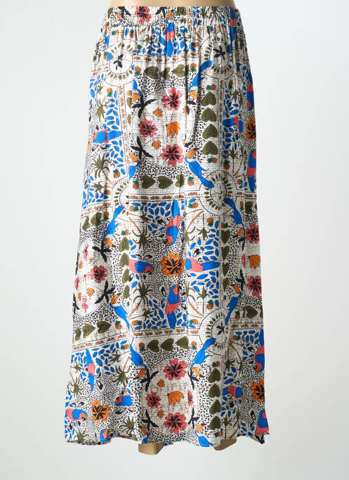 Jupe longue bleu BY ONE pour femme