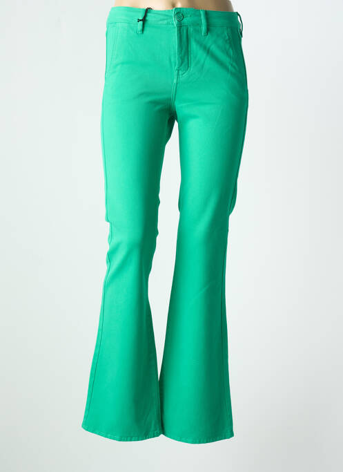 Pantalon flare vert HAPPY pour femme