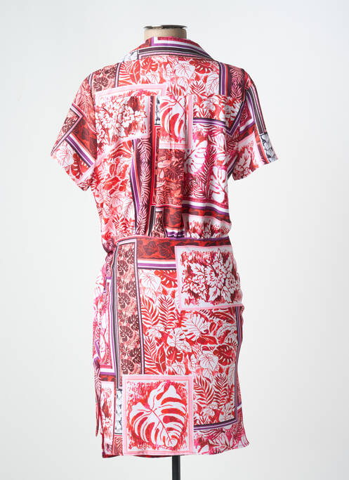 Robe mi-longue rose VINTAGE LOVE pour femme