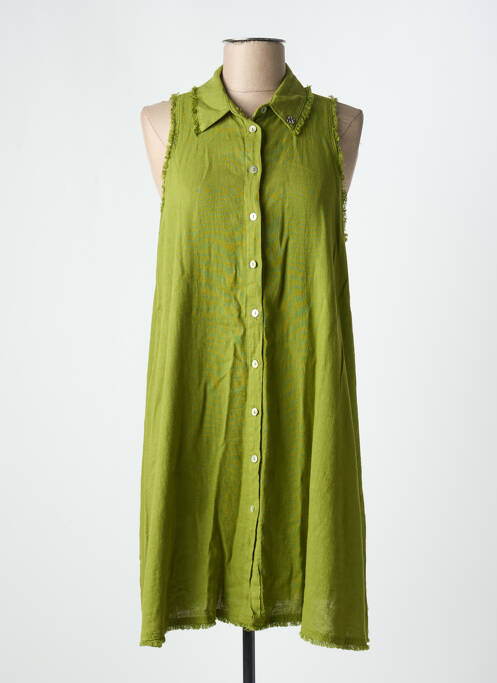 Robe mi-longue vert BSB pour femme