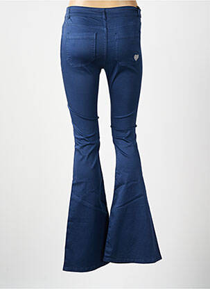 Pantalon flare taille basse taille basse bleu MY TWIN femme