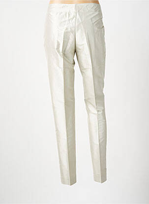 Pantalon slim poches taille haute gris LUNA 24 femme