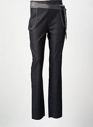 Pantalon slim taille haute taille haute noir ANGELO TARLAZZI femme
