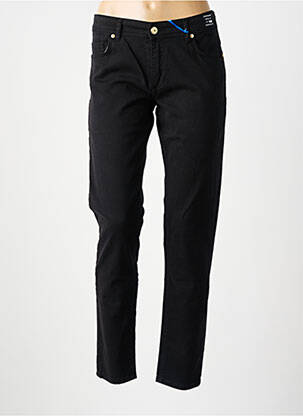 Jeans coupe slim taille basse taille basse noir VERSACE femme
