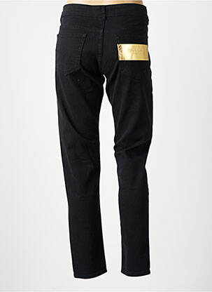 Jeans coupe slim taille basse taille basse noir VERSACE femme