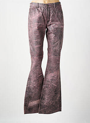 Pantalon flare taille normale taille normale rose VERSACE femme