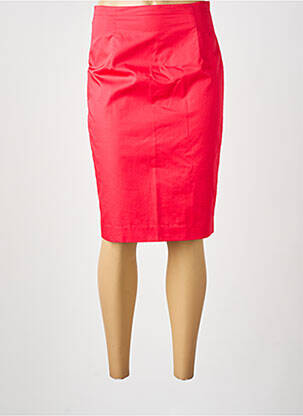 Jupe mi-longue taille à pinces rouge RENATO NUCCI femme