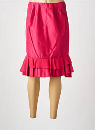 Jupe mi-longue taille à pinces rouge RENATO NUCCI femme