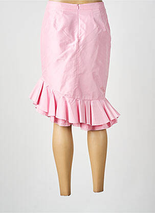 Jupe mi-longue taille à pinces rose RENATO NUCCI femme