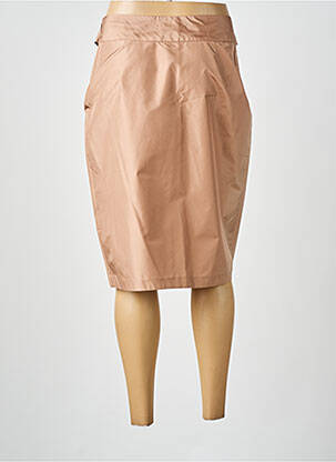 Jupe mi-longue taille à pinces beige RENATO NUCCI femme