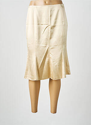Jupe mi-longue taille à pinces beige RENATO NUCCI femme