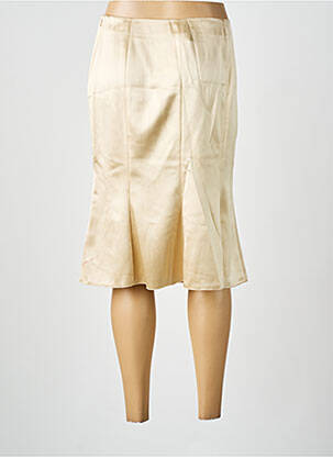 Jupe mi-longue taille à pinces beige RENATO NUCCI femme