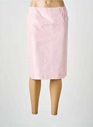 Jupe mi-longue taille à pinces rose DONA LOUISA femme