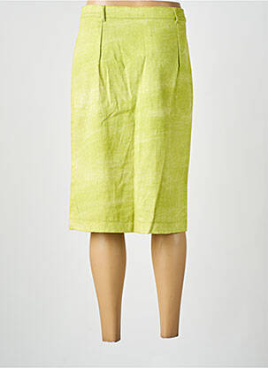 Jupe mi-longue taille à pinces vert GOTHIC femme