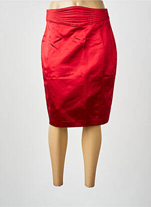 Jupe mi-longue taille à pinces rouge RENATO NUCCI femme