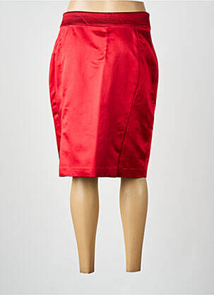 Jupe mi-longue taille à pinces rouge RENATO NUCCI femme