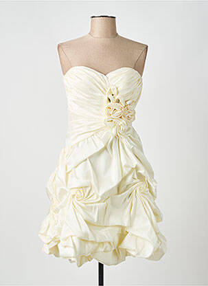 Robe courte sans manche sans manche beige FOREVER UNIQUE femme