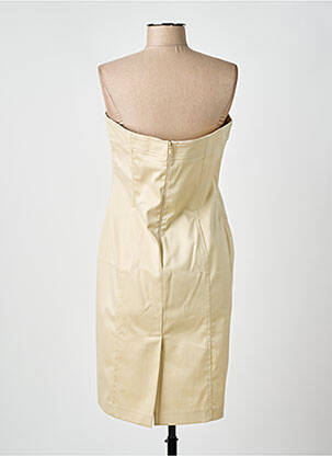 Robe courte sans manche sans manche beige IKITO femme