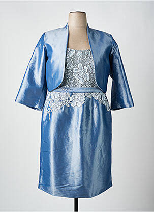 Ensemble robe type de veste chic bleu CREATIF PARIS femme