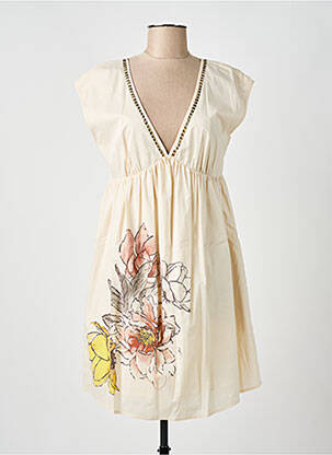 Robe courte beige MY TWIN pour femme